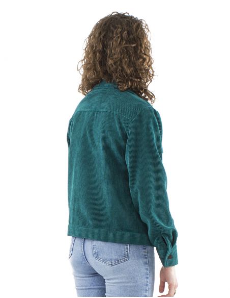 Chaqueta 88% poliester 12% poliamida con botones terciopelo cotele