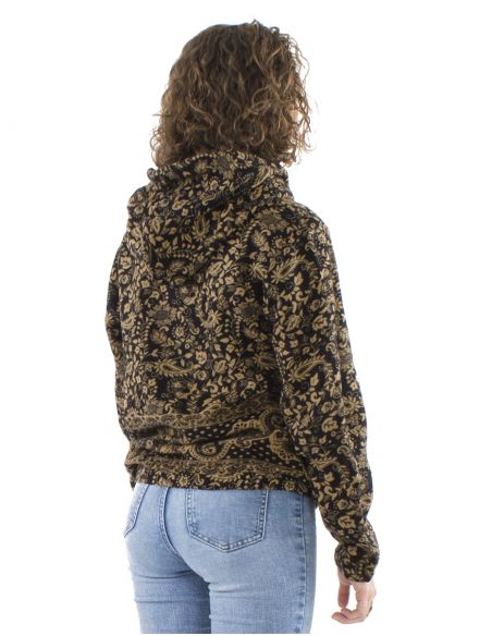 Chaqueta acrilicozip jacquart cachemir