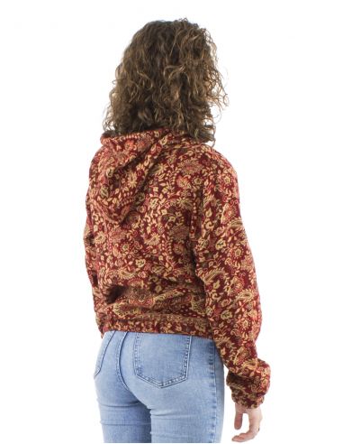 Chaqueta acrilicozip jacquart cachemir