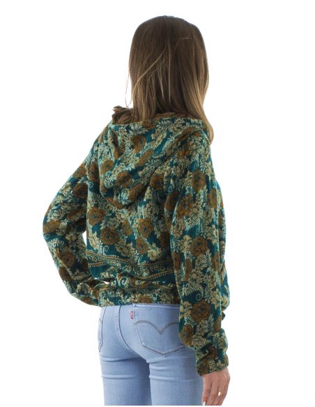 Blouson acrilico zip jacquart triangulo