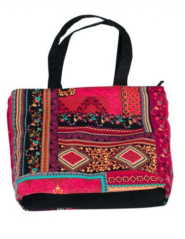 Bolso de pana 98% algodon 2% elastano estampado tsigane