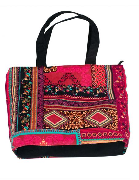 Bolso de pana 98% algodon 2% elastano estampado tsigane