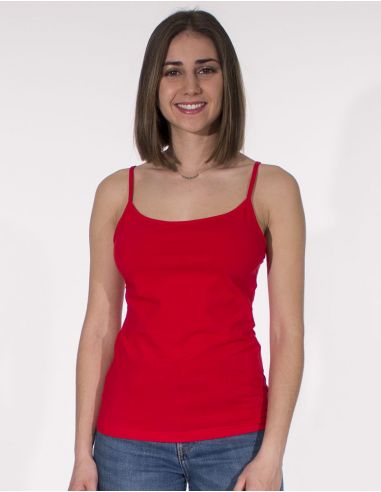 Camiseta 95% algodon 5% elastano tirantes lisa