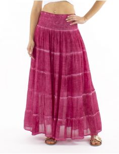 Falda velo algodon volantes doblada surteint