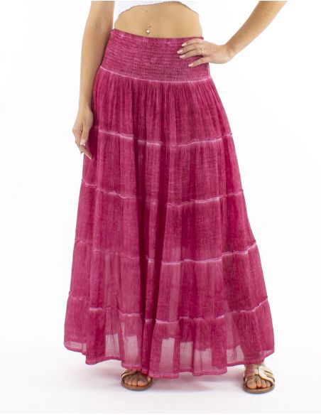 Falda velo algodon volantes doblada surteint