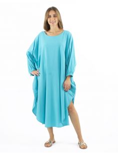 Vestido algodon liso boubou sw