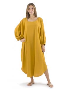 Vestido algodon liso boubou sw 2