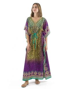 Vestido kaftan poliester 132 cm 2