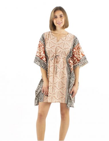 Vestido kaftan algodon 84cm