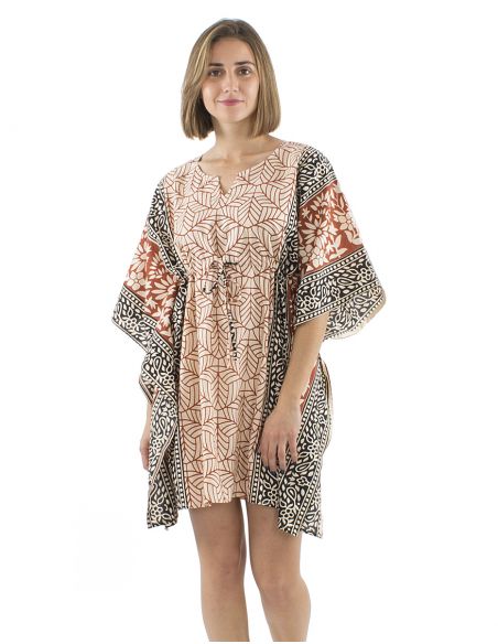 Vestido kaftan algodon 84cm