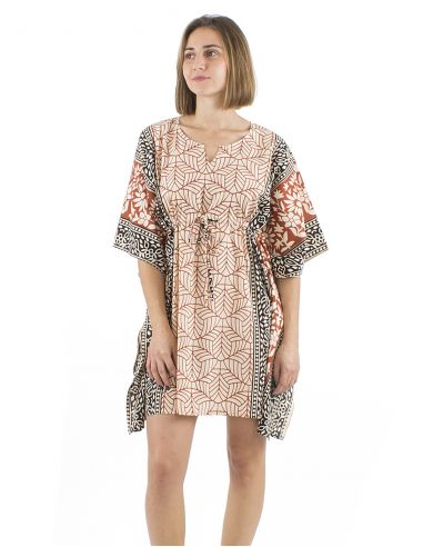 Vestido kaftan algodon 84cm
