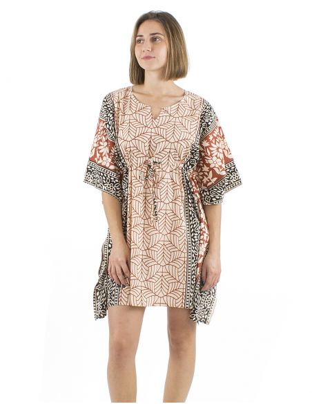 Vestido kaftan algodon 84cm