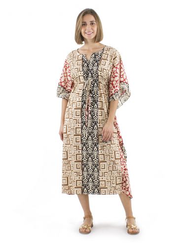 Vestido kaftan algodon 115cm