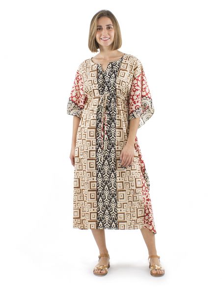 Vestido kaftan algodon 115cm