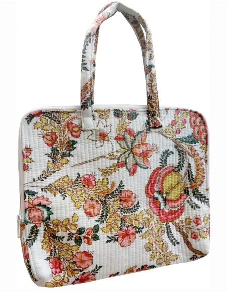 Bolso algodon acolchado poliester mano Hari zip