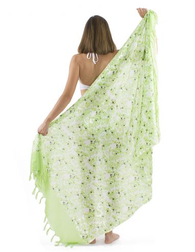 Sarong viscosa flecos estampado Bali24