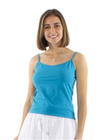 Camiseta 95% algodon 5% elastano tirantes lisa