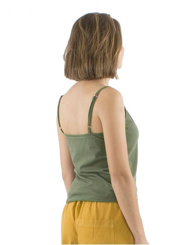 Camiseta 95% algodon 5% elastano tirantes lisa