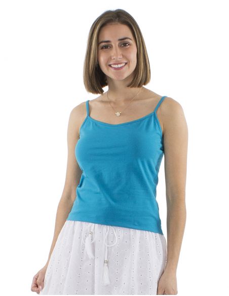 Camiseta 95% algodon 5% elastano tirantes lisa