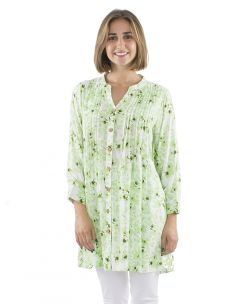 Tunica viscosa pliegues estampado Bali24 2