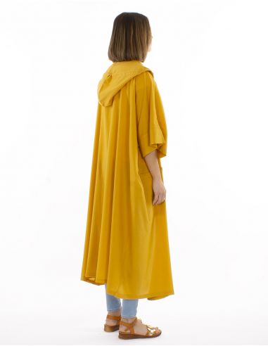 Chaqueta algodon lisa capuCha sw