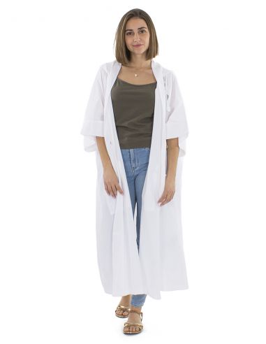 Chaqueta algodon lisa capuCha sw