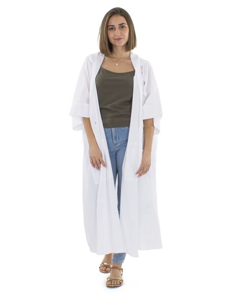 Chaqueta algodon lisa capuCha sw