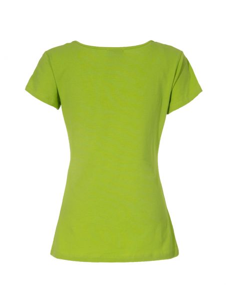 Camiseta 97% algodon 3% elastano mangas cortas estampado place