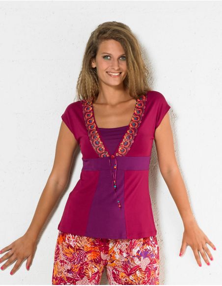 Tee Shirt 95%Viscose 5% Elasthanne