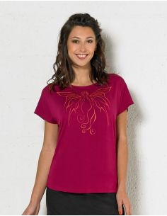 Tee Shirt 95% Viscose 5% Elasthanne