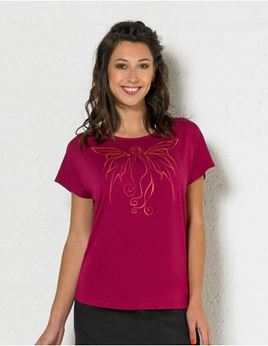 Tee Shirt 95% Viscose 5% Elasthanne