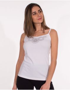 Camiseta 95% algodon 5% elastano tirantes dibujo mandala 2