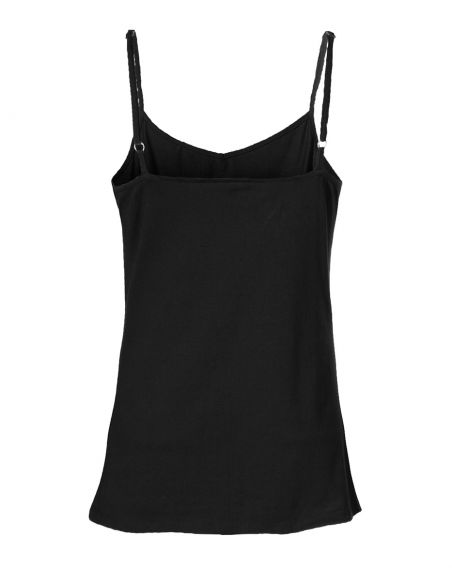 Camiseta 95% algodon 5% elastano tirantes dibujo mandala