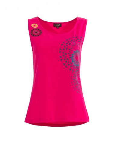 Camiseta 97% algodon 3% elastano debardeur estampado place