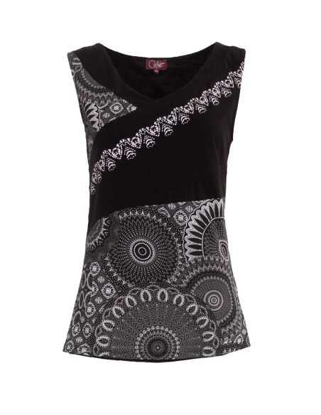 Camiseta 97% algodon 3% elastano estampado kenya 