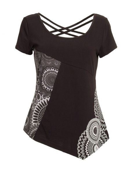 Camiseta 97% algodon 3% elastano estampado kenya 