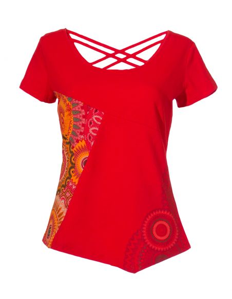 Camiseta 97% algodon 3% elastano estampado kenya 