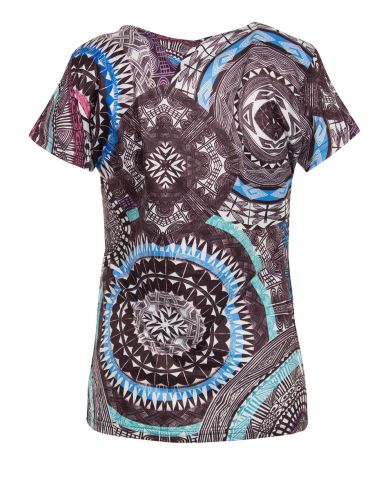 Camiseta 95% poliester 5% elastano estampado maori