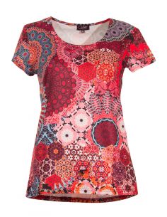 Camiseta 95% poliester 5% elastano mangas cortas estampado kale 2