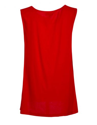 Camiseta 95% viscosa 5% elastano patch sin mangas 