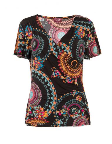 Camiseta 96% poliester 4% elastano mangas cortas estampado sublime