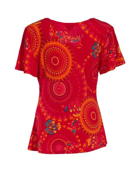 Camiseta 96% poliester 4% elastano mangas cortas estampado sublime