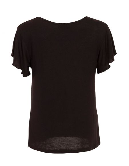 Camiseta 95% viscosa 5%elastano mangas cortas estampado 