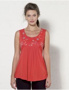 Camiseta 95% viscosa 5% elastano estampado 