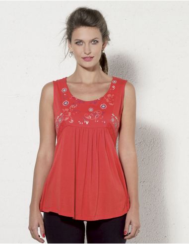 Camiseta 95% viscosa 5% elastano estampado 