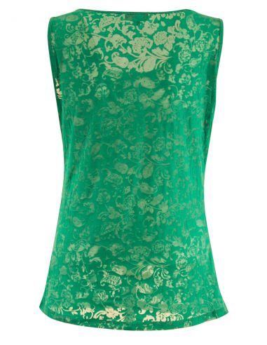 Camiseta 60% algodon 40% poliester devore sin mangas