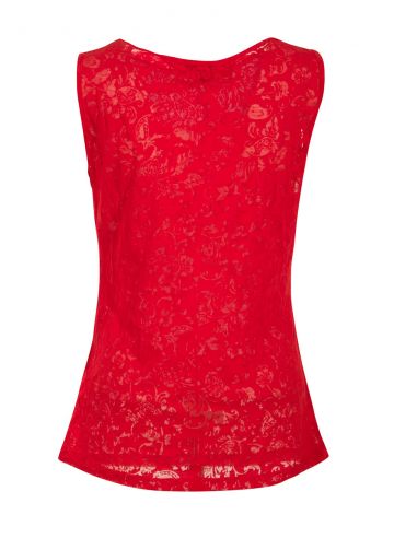 Camiseta 60% algodon 40% poliester devore sin mangas