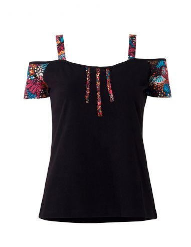 Camiseta 97% algodon 3% elastano estampado malaga