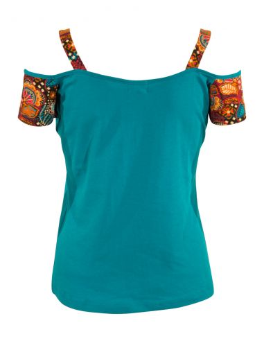 Camiseta 97% algodon 3% elastano estampado malaga