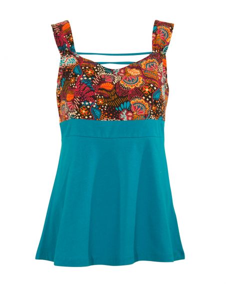 Camiseta 97% algodon 3% elastano estampado malaga